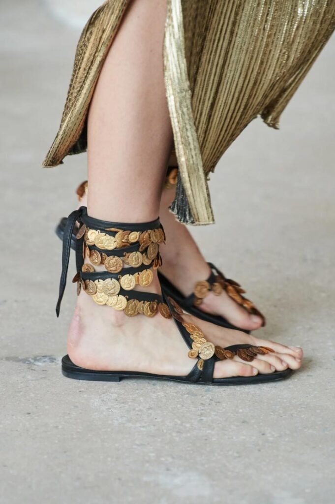 Altuzarra SS22 Lace Up Sandals