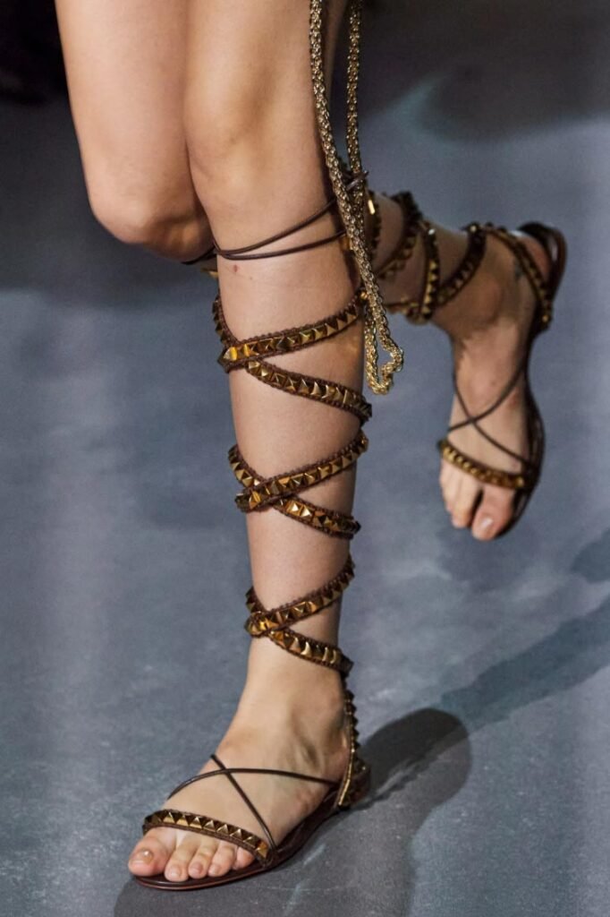 Valentino Lace Up Sandals Spring 2022