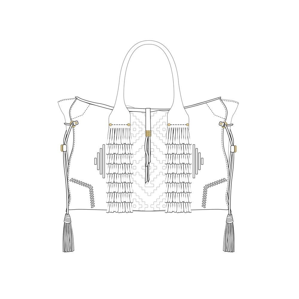 B Brian Atwood Handbag Design Sketch CAD