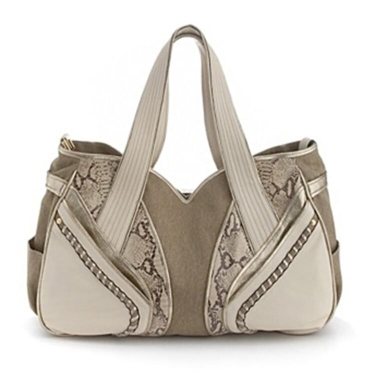 Steven by Steve Madden Leather and Canvas Tote