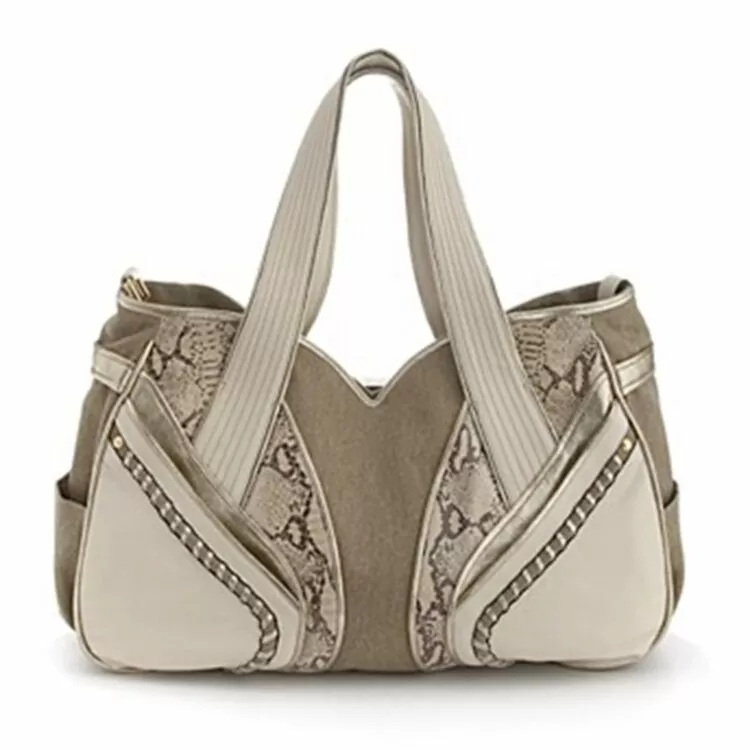 Steven by Steve Madden Leather and Canvas Tote