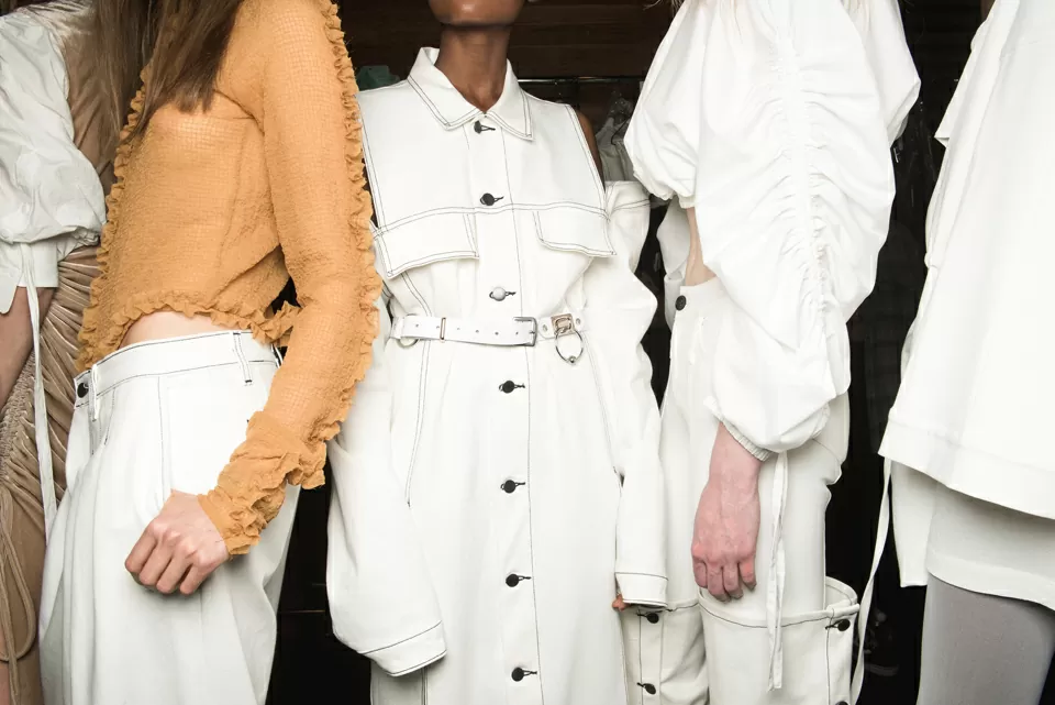 Models Backstage at Fashion Show